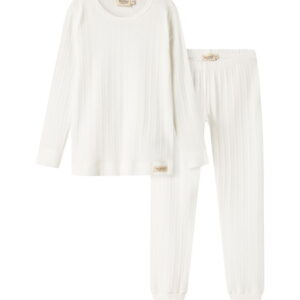 MarMar Nattøj - Gentle White m. Hulmønster