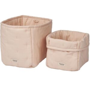 MarMar Opbevaringskurve - 2-pak - 25x17/20x15 cm - Beige rose