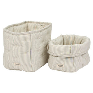 MarMar Opbevaringskurve - 2-pak - 25x17/20x15 cm - Blue Stone St