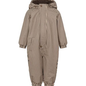 MarMar Regndragt m Fleece - PU - Orion - Brown Stripe