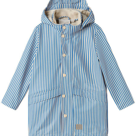 MarMar Regnjakke - PU - October - Blue Stripe