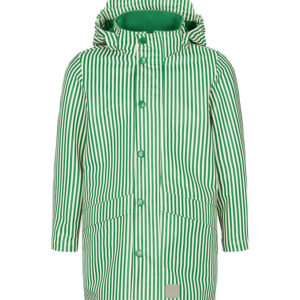 MarMar Regnjakke - PU - October - Green Stripes