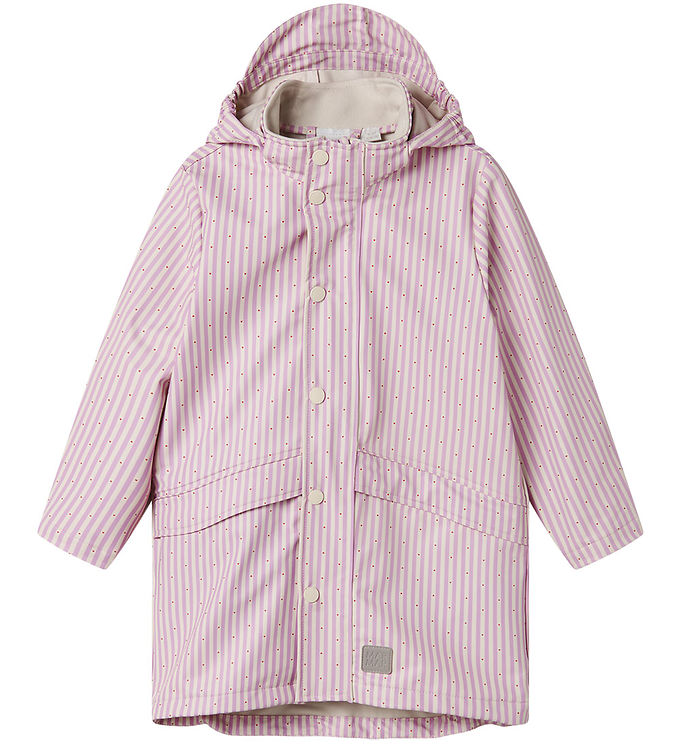 MarMar Regnjakke - PU - October - Pink Stripe
