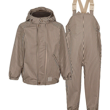MarMar Regntøj m. Seler - PU - Oddy - Brown Stripe