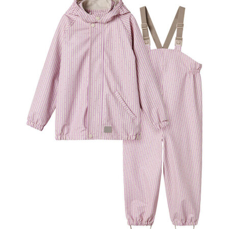 MarMar Regntøj m. Seler - PU - Oddy - Pink Stripe