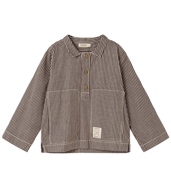 MarMar Skjorte - Tovan - Dark Brownie Stripe