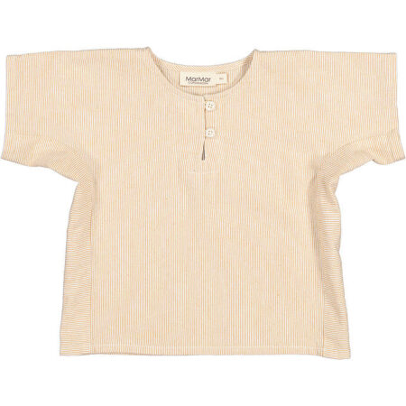 MarMar Skjorte k/æ - Tomba - Dijon Stripe