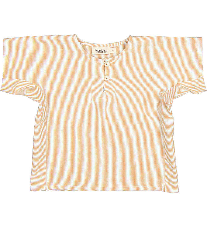 MarMar Skjorte k/æ - Tomba - Dijon Stripe