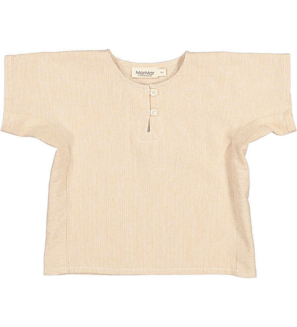 MarMar Skjorte k/æ - Tomba - Dijon Stripe