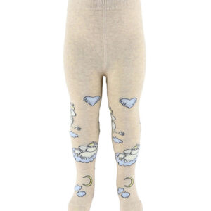 MarMar Strømpebukser - Jacquard - Moomin - Beige Meleret