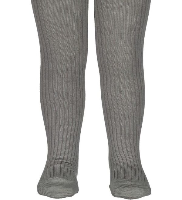 MarMar Strømpebukser - Rib - Grey Melange