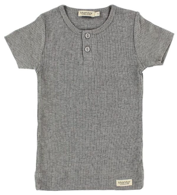 MarMar T-shirt - Rib - Modal - Gråmeleret