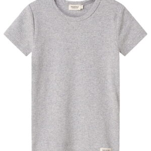 MarMar T-shirt - Rib - Modal - Noos - Lysegråmeleret