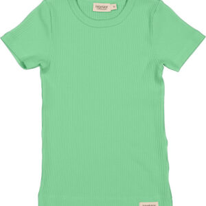 MarMar T-shirt - Rib - Modal - Plain - Cale Green