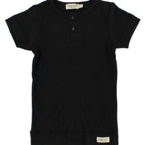 MarMar T-shirt - Rib - Modal - Sort - 1 år (80) - MarMar T-Shirt