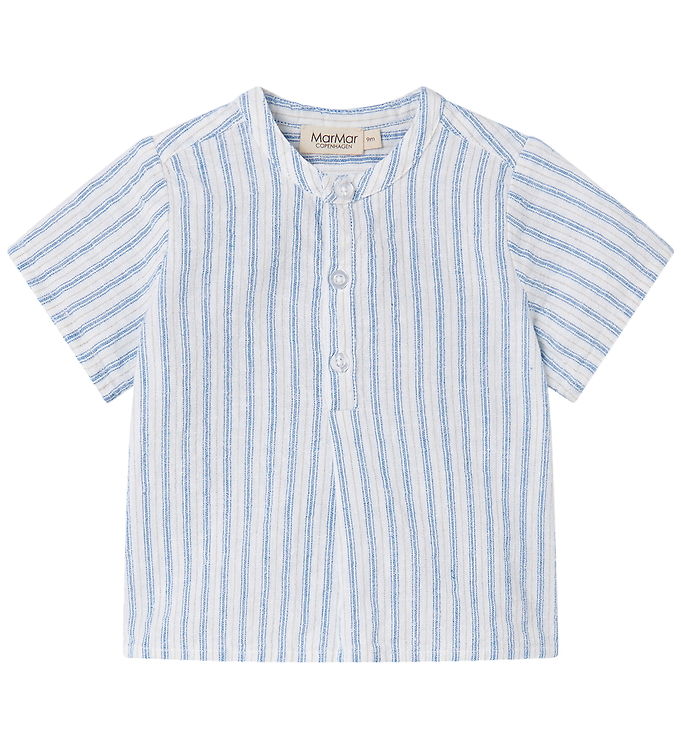 MarMar T-shirt - Totoro - Surf Blue Stripe
