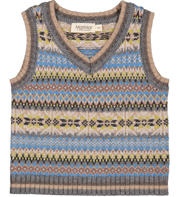 MarMar Vest - Strik - Uld - Taj B - Fair Isle