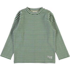 Mikhail Bluse - Green Stripe - Str. 104