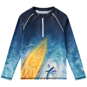 Molo Badebluse - UV50+ - Noble - Surf Art Blue Chill