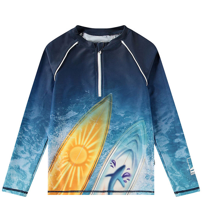 Molo Badebluse - UV50+ - Noble - Surf Art Blue Chill