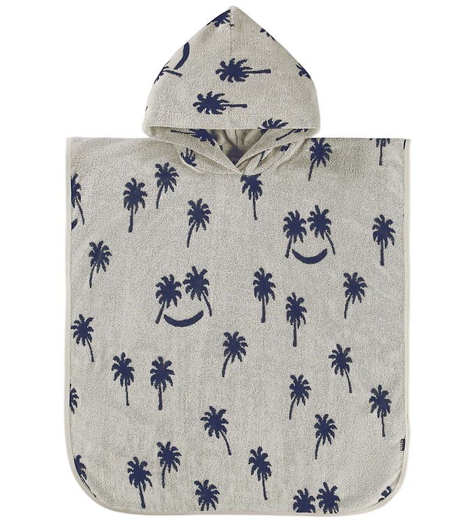 Molo Badeponcho - Beach Cover Up - Palm Blue