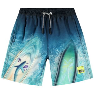 Molo Badeshorts - UV50+ - Nilson - Surf Art Blue Chill