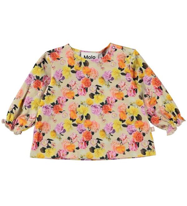 Molo Bluse - Elina - Baby Roses - 1 år (80) - Molo Bluse