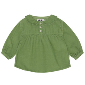 Molo Bluse - Fløjl - Erin - Moss Green