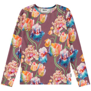 Molo Bluse - Rose - Rainbow Tulips