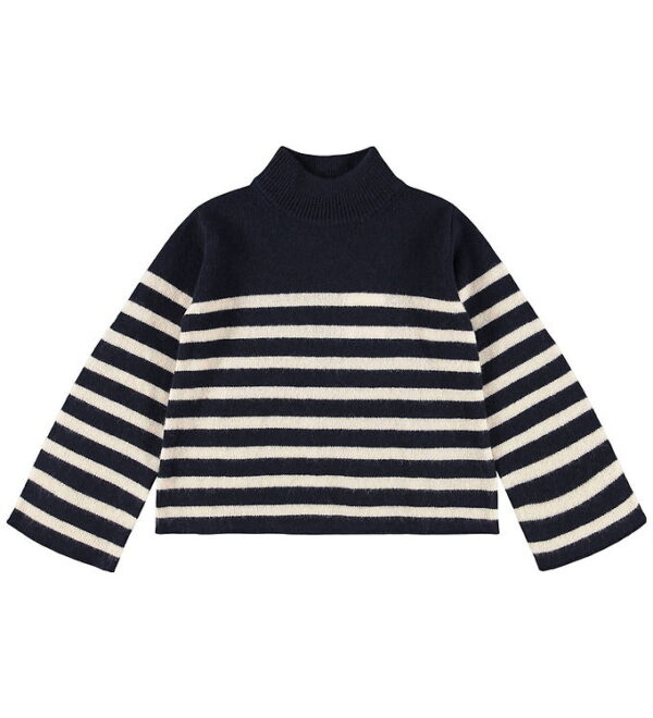 Molo Bluse - Strik - Govina - Blue Cream