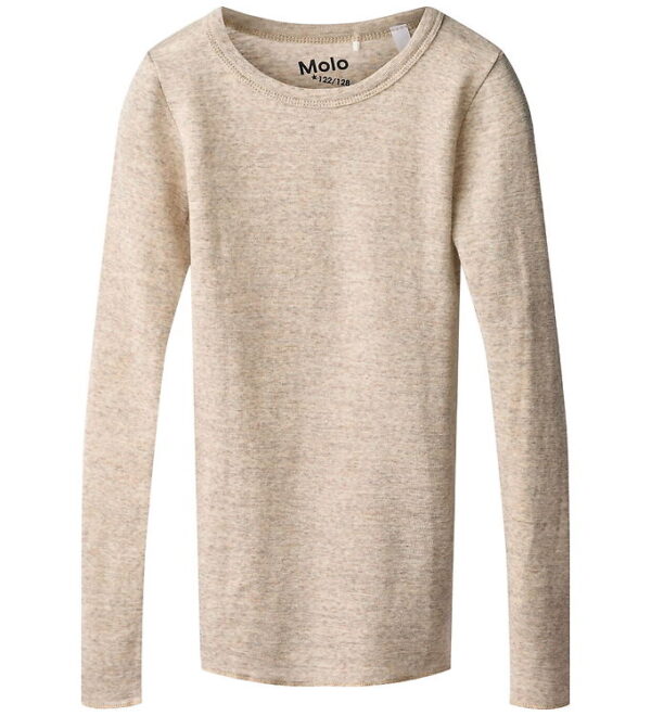 Molo Bluse - - Uld - Rihanna - Oatmeal Melange