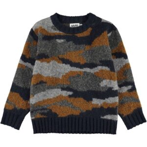 Molo Bluse - Uld/Polyester - Bello - Camo Knit