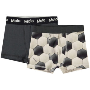 Molo Boxershorts - 2-pak - Justin - Football Black