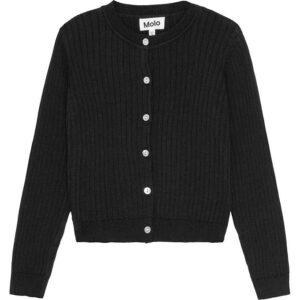 Molo Cardigan - Gloria - Rib - Sort