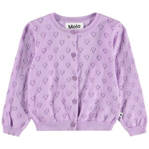 Molo Cardigan - Strik - Gertrud - Crocus Petal m. Hulmønster