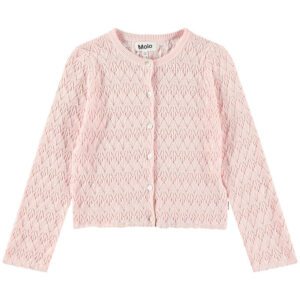Molo Cardigan - Strik - Gigi - Charlotte Pink m. Hulmønster