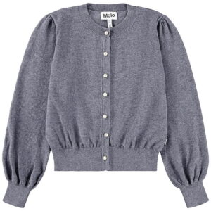 Molo Cardigan - Strik - Uld/Bomuld - Guinevere - Grey Melange