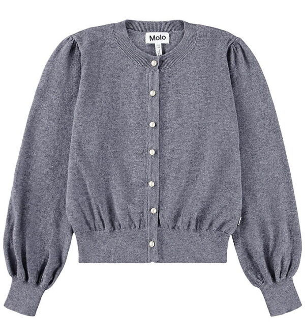 Molo Cardigan - Strik - Uld/Bomuld - Guinevere - Grey Melange
