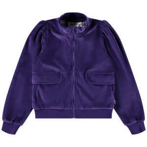 Molo Cardigan - Velour - Malika - Space Purple