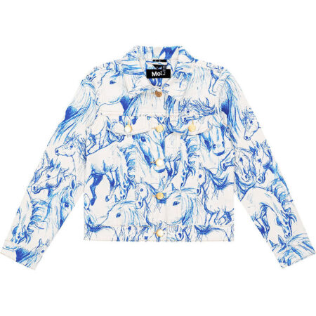 Molo Denimjakke - Heidi - Blue Horses