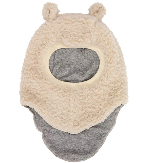 Molo Elefanthue - Teddyfleece - Kay - 2-lags - White Noise
