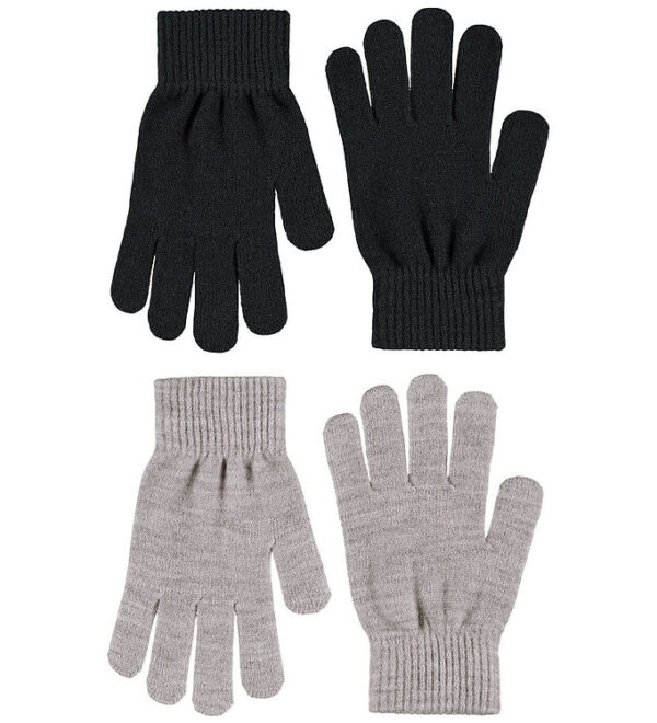 Molo Handsker - Akryl/Uld - Kiddy - 2-pak - Grey melange