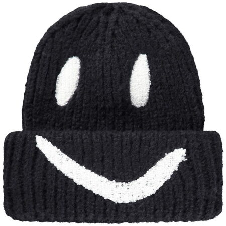 Molo Hue - Strik/Rib - Kim - Sort m. Smiley