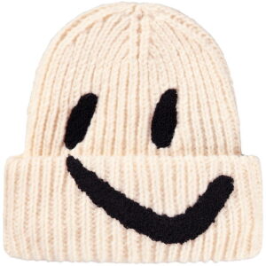 Molo Hue - Strik/Rib - Kim - Vanilla m. Smiley