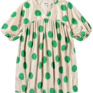 Molo Kjole - Camellia - Green Dots