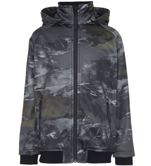 Molo Softshelljakke - Cloudy - Mountain Camo - 2 år (92) - Molo Softshell