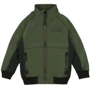 Molo Softshelljakke m. Fleece - Cloudy - Forest Block