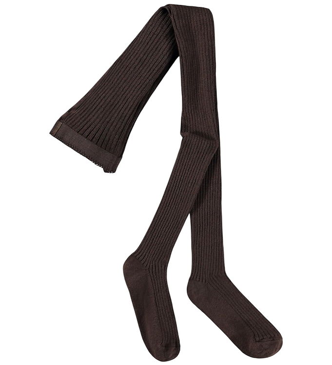 Molo Strømpebukser - Rib - Bark Brown
