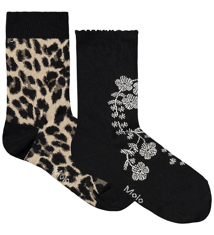 Molo Strømper - 2-pak - Nomi - Flower Leo