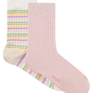 Molo Strømper - 2-pak - Rib - Nomi - Pastels Cloud